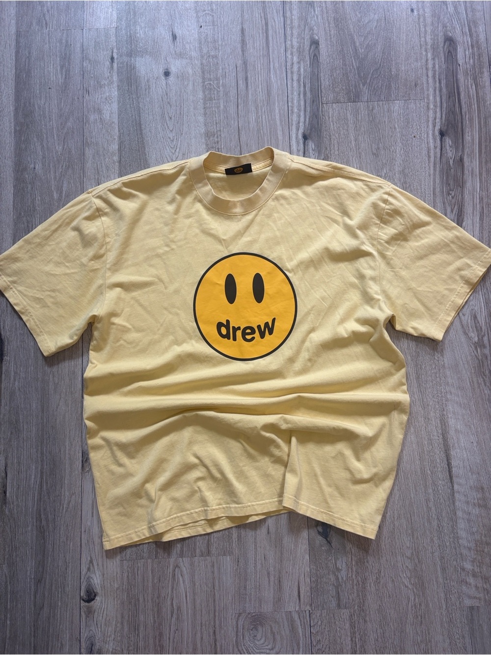 Drew House Mascot short sleeve T-shirt in light yellow